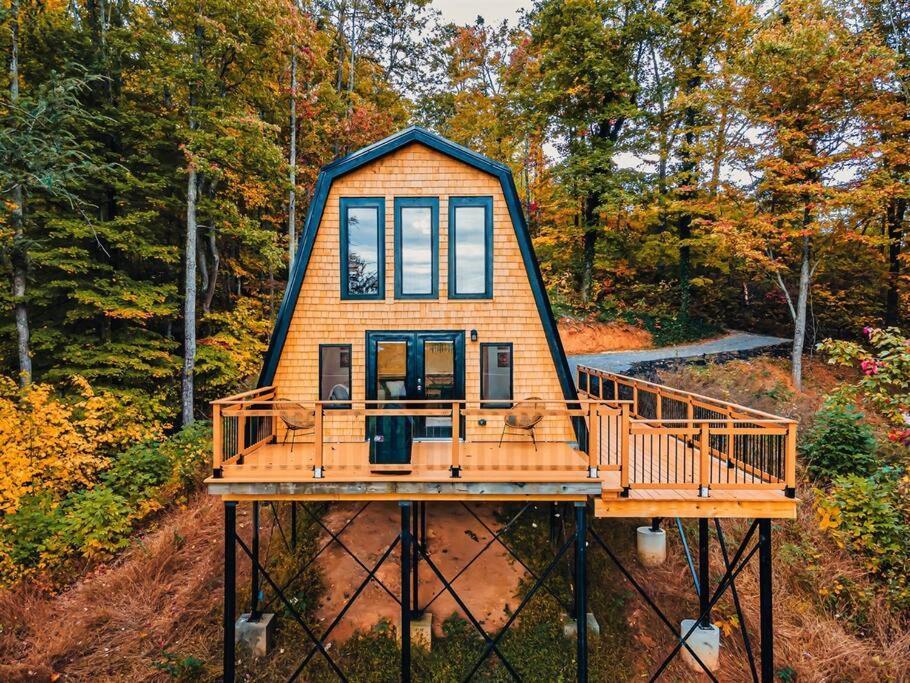 Secluded Mtn View New! 10 Mins To Gatlinburg Or Park Villa Exteriör bild